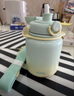 膳魔師（THERMOS）保溫杯大肚杯316L不銹鋼便攜背帶大容量?jī)和瘜W(xué)生水杯子TEMA-950S 酷洛米系列Kidsroom 950ml 曬單實(shí)拍圖
