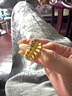 TSL黃金戒指女百褶裙波浪足金戒指送女友老婆中秋節(jié)生日禮物 【線下門店同款】百褶裙戒指16圈口約5.1克 曬單實(shí)拍圖
