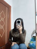 莫代爾保暖上衣女半高領打底衫2025新款秋冬季長袖內(nèi)搭加厚加絨德肌底衣 【圓領】白色 L 【推薦80-100斤】 曬單實拍圖