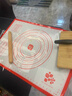 展藝 鉑金硅膠揉面墊套裝 60*40揉面墊+搟面杖+切面刀 包餃子搟面皮 曬單實(shí)拍圖