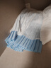 優(yōu)優(yōu)1點(diǎn)（Yoyo one）女童羽毛球套裝速干運動(dòng)服兒童冰絲涼感短袖大童百褶裙子網(wǎng)球訓練 6125白藍+19027白色 170 170cm 曬單實(shí)拍圖