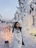 東北哈爾濱旅游零下40度防寒鵝絨羽絨服男女加厚中長(zhǎng)款保暖外套 奶白色 男女同款一件裝 90絨極寒保暖 L 建議110-130斤 曬單實(shí)拍圖