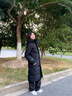 鴨鴨冰殼系列2.0長(cháng)款羽絨服男女款2025年新款戶(hù)外極寒高充絨加厚外套 青光黑色 3XL (190) 曬單實(shí)拍圖
