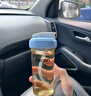 HEGEN海格恩吸管杯1-3歲330ml兒童PPSU多功能學(xué)飲杯直飲喝水杯藍色 曬單實(shí)拍圖