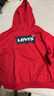 Levi's【加絨】李維斯兒童童裝衛衣2025冬新款男女童蝙蝠標連帽長(cháng)袖女 辣椒紅 160 /76 【建議身高152-158cm】 曬單實(shí)拍圖