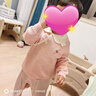 戴維貝拉（DAVE＆BELLA）冬裝兒童套頭衫純棉女童毛衣中國風(fēng)小童針織衫寶寶上衣冬季新年 夾花粉【現貨】 100 cm（建議身高90-100cm） 曬單實(shí)拍圖