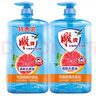 雕牌 食品用洗潔精1kg*2瓶 紅柚+薄荷去重油 果蔬餐具洗滌劑 曬單實(shí)拍圖