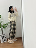 樸西雪糯冬季保暖女士包跟棉鞋產(chǎn)后孕婦防寒月子鞋 淺米灰 40-41 曬單實(shí)拍圖