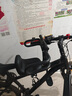 煦凜德國山地車(chē)兒童座椅前置自行車(chē)寶寶小孩加厚坐椅公路車(chē)安全坐凳子 【黑色】升級款（扶手腳踏圍欄）適合6個(gè)月-8歲 曬單實(shí)拍圖