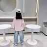 女大童衛(wèi)衣春秋款2025新款女童時(shí)髦洋氣春裝上衣兒童網(wǎng)紅炸街衣服 粉色 160 曬單實(shí)拍圖