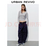 UR2025秋季新款女裝時(shí)尚休閑簡(jiǎn)約基礎修身T恤UYB450010 花灰 M 曬單實(shí)拍圖