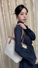 CinvaiKrose托特包女包2025新款大容量通勤單肩包包生日七夕情人節(jié)禮物送女友 菱格米白【送女友老婆走心實用】 曬單實拍圖