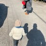 BIBK日本寶寶袖套秋冬季嬰兒可愛(ài)童趣防臟護小月齡男寶女寶套袖袖筒 米小象 曬單實(shí)拍圖