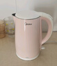 美的（Midea）電熱水壺家用電水壺?zé)畨?雙層防燙 0涂層食品級(jí)304不銹鋼 1500W快速沸騰 1.7L大容量 HJ1705 曬單實(shí)拍圖
