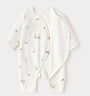 babylove【紡軟織柔】新生兒系帶連體衣春秋純棉嬰兒衣服初生兒寶寶哈衣 曬單實(shí)拍圖