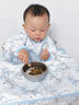 歐孕（OUYUN）寶寶吃飯罩衣一體式餐椅罩衣防水防臟圍兜 奔騰小馬 均碼 曬單實(shí)拍圖