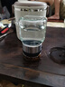翊寧優(yōu)美茶水分離玻璃杯男士便攜水杯車(chē)載辦公室泡茶杯 茶水分離提手杯1只 曬單實(shí)拍圖