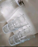 青蘋果水壺水杯套裝 涼水壺冷水壺錘紋耐熱玻璃嘟嘟壺*1錘紋玻璃杯*6 曬單實拍圖