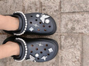 卡駱馳crocs檀健次同款經(jīng)典泡芙洞洞鞋百舒適男沙灘鞋女鞋休閑鞋|207521 黑色-001(含智必星) 36 (220mm) 37 曬單實拍圖