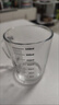 德蒂芙食品級玻璃水杯微波爐可加熱帶吸管刻度的兒童專用喝泡牛奶粉杯子 加厚刻度把杯 曬單實拍圖