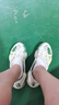 匹克國創(chuàng)態(tài)極洞洞鞋文武唐潮夏季舒適新款拖鞋軟彈增高沙灘防滑涼拖 奶玉色 40 曬單實拍圖