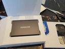 三星（SAMSUNG） 2TB Type-c USB 3.2 移動固態(tài)硬盤（PSSD） T7 灰色 NVMe傳輸速度1050MB/s 手機直連筆記本外接 曬單實拍圖