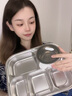 煦凜【德國】大容量保溫飯盒316食品級不銹鋼可微波爐加熱上班族專(zhuān)用帶飯打飯便當餐盒成人大容量分格 2.9L 【大號-紳士黑】+大湯碗+勺筷 曬單實(shí)拍圖