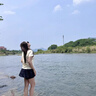 UR2025秋季新款女裝學(xué)院風(fēng)抽繩雙腰頭百褶短褲UYY650064 寶藍(lán) (偏短有內(nèi)襯) S 曬單實(shí)拍圖