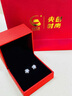 央創(chuàng)時尚中國黃金銀耳釘女生生日禮物女士耳飾耳環(huán)輕奢小眾高級S925 曬單實拍圖