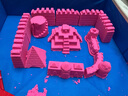太空沙（SPACE SAND）套裝無(wú)毒兒童玩沙玩具動(dòng)力沙子活力城堡粉紅色4斤六一兒童節禮物 曬單實(shí)拍圖