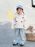 班喜迪女童褲子秋冬款2025新款洋氣寶寶加絨長(cháng)褲童裝兒童直筒牛仔褲冬裝絨藍色100 曬單實(shí)拍圖