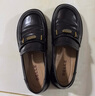 百麗（Belle）元寶樂(lè )福鞋女2025秋新棕色英倫粗跟小皮鞋單鞋D2S1DCA5預售 黑色 39 (245mm) 曬單實(shí)拍圖