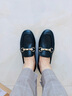 百思圖春季商場(chǎng)同款時(shí)尚潮流通勤樂(lè )福鞋女單鞋WEF61AA5 黑色 35 曬單實(shí)拍圖