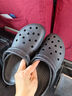 卡駱馳（crocs）經(jīng)典云朵Clog女沙灘洞洞鞋涼拖鞋206750 黑色  39 （39-40）  曬單實(shí)拍圖