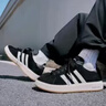 adidas「面包鞋」GRAND COURT BASE 00s休閑低幫板鞋男女阿迪達(dá)斯   黑色/白色/樹脂黃   42 曬單實(shí)拍圖