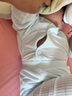 小三月6一12月嬰兒夏裝新生男女寶寶冰絲莫代爾3月兩件套分體薄款衣服夏   F2和D180莫代爾白色 80碼,建議17-21斤 曬單實(shí)拍圖