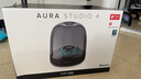 哈曼卡頓（Harman/Kardon）琉璃4代音響Aura Studio 4 音樂琉璃3代升級款360度環(huán)繞立體聲菱形氛圍燈效電腦藍牙音箱禮物 琉璃4代黑色【贈底座+拾音燈】 曬單實拍圖