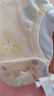 優(yōu)奇新生嬰兒分體套裝純棉寶寶秋衣秋褲初生兒兩件套滿月服嬰兒睡衣 曬單實(shí)拍圖