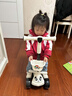 京樂(lè)貝比兒童熊貓滑板車1-3-9歲三合一折疊平衡車可坐音樂(lè)玩具優(yōu)雅米禮物 優(yōu)雅米+閃光大輪+音樂(lè)燈光+座椅 曬單實(shí)拍圖