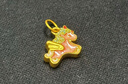 中國(guó)黃金（CHINA GOLD）獨(dú)角獸黃金項(xiàng)鏈女士足金小馬吊墜生日七夕情人節(jié)禮物送女友老婆 獨(dú)角獸吊墜約0.5g*配銀鏈【玫瑰禮盒】 曬單實(shí)拍圖
