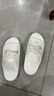 crocs卡駱馳拖鞋輕便耐磨貝雅涼鞋男女同款透氣休閑鞋|207627 白色-100 37 /38(230mm) 曬單實(shí)拍圖