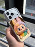 麥?zhǔn)嫣剡m用蘋果17promax手機(jī)殼新款iphone17彩色拉布布17pro感air全包防摔硅膠磨砂的小眾可愛女款 【電鍍銀-破墻彩色拉布布】彩銀IMD-不沾指紋 iphone 17 Pro Max 曬單實(shí)拍圖