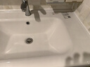 DSTO臺盆陶瓷一體盆洗手盆單盆陽臺衛(wèi)生間柜中邊盆臺下洗臉面盆池定制 【81*47cm】單盆+下水器+安裝膠 曬單實拍圖