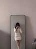 柯蘭娜2025年早秋新款黑色針織打底連衣裙女秋冬內搭顯瘦短裙包臀毛衣裙 杏色 均碼 推薦體重80-120斤 曬單實拍圖