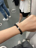 RWTW貓眼黑曜石手串女 銀曜石六字真言好運足銀轉(zhuǎn)運珠七夕禮物 六字箴言轉(zhuǎn)運珠-8mm收藏級銀曜石 曬單實拍圖