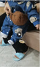 G.DUCKKIDS嬰兒衣服秋季軟牛仔兒童連體衣周歲百天男寶寶春秋裝外套外出爬服 藍色+包包 73cm 建議7-9個(gè)月13-18斤 曬單實(shí)拍圖