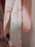 愛(ài)貝迪拉嬰兒睡袋春秋單層長(cháng)袖純棉兒童家居服寶寶分腿連體睡衣90碼粉色 曬單實(shí)拍圖