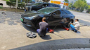 固特異（Goodyear）新能源汽車輪胎靜音棉 235/45R18 98W  鷹馳F1 酷跑 適配Model 3 曬單實(shí)拍圖