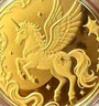 天寶龍鳳黃金金條Au9999投資金生日快樂(lè )條金幣金豆節日禮物儲值收藏積存金 飛馬金幣10g 曬單實(shí)拍圖