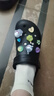 卡駱馳（crocs）經(jīng)典泡芙Clog男女一腳蹬懶人沙灘鞋 CR207521-001 36 曬單實(shí)拍圖